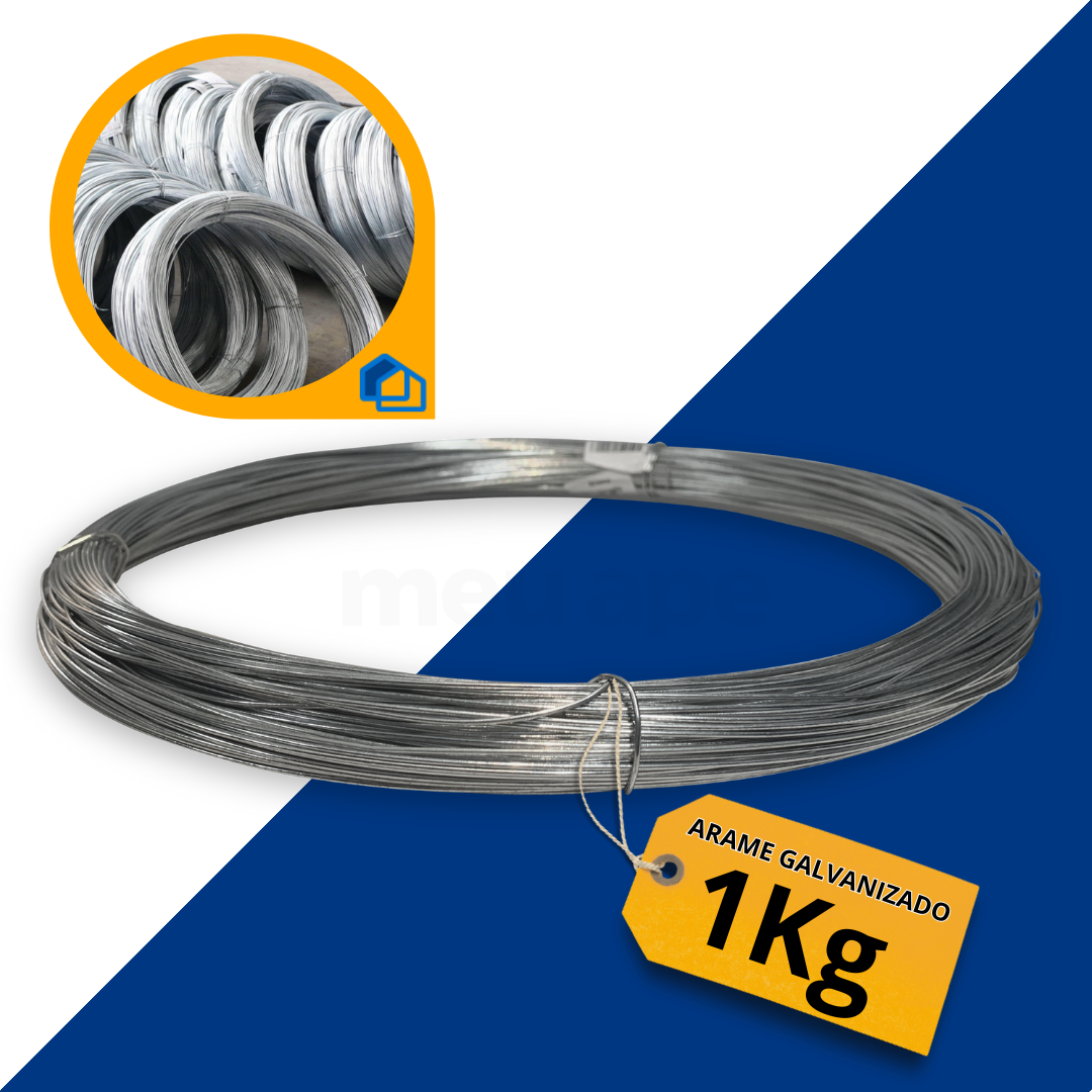 Arame liso galvanizado bwg 18 -  fiio 1.24MM 1kg