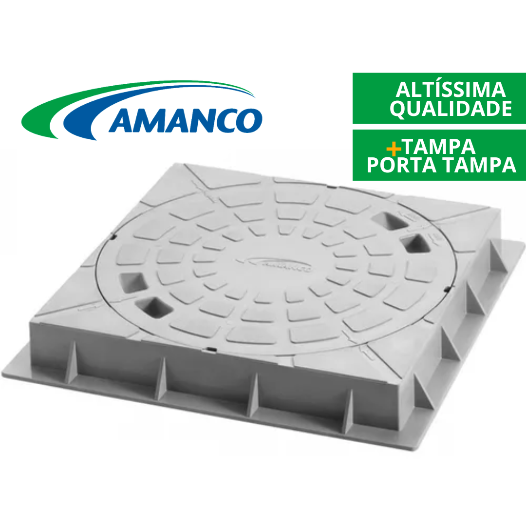 Tampa+Porta Tampa Para Caixa de Gordura e Inspeção Amanco