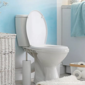 Assento Sanitário Tampa Vaso Soft Close Click Fix Oval Redondo