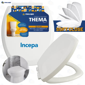 Assento Sanitário Tampa Vaso Soft Close Thema Incepa Iris Onix Hawaii Modialle Versa Agnes Valentina