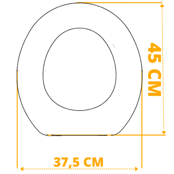 Assento Sanitário Oval Universal Soprado Economico Original Metasul