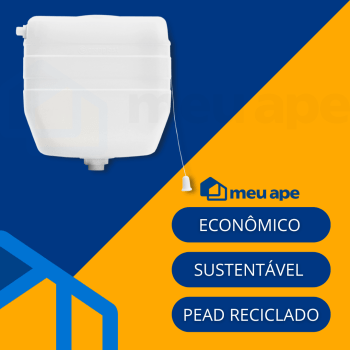 Caixa de Descarga P/ Vaso Sanitário C/ Cordinha Suspensa 9 Litros