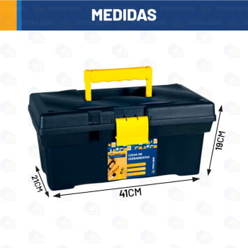 Caixa de Ferramentas Com Badeija 41x21x19 Original
