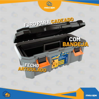 Caixa de Ferramentas Grande Reforçada Tática 18.3" PP