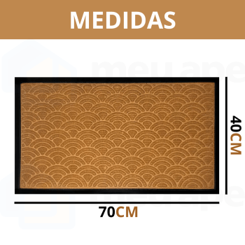 Tapete Capacho de Porta Fenice Estampado 70x40cm