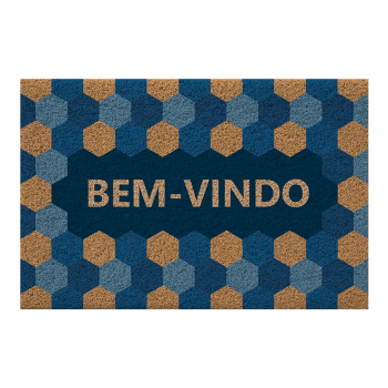 Tapete Capacho de Porta Vinílico Estampado 60x40cm