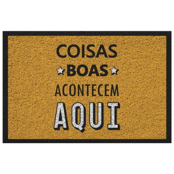 Tapete Capacho de Porta Vinílico Estampado 60x40cm