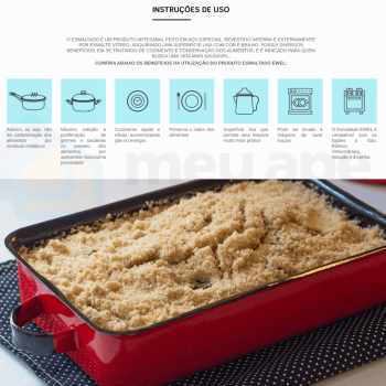 Bandeja Esmaltada Forma P/ Fogão A lenha Indução Forno Média