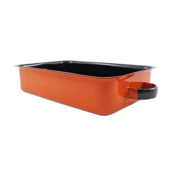Bandeja Esmaltada Forma P/ Fogão A lenha Indução Forno Média