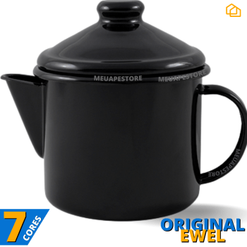 Leiteira Bule Para Chá Esmaltado Indução 600ml Original Ewel