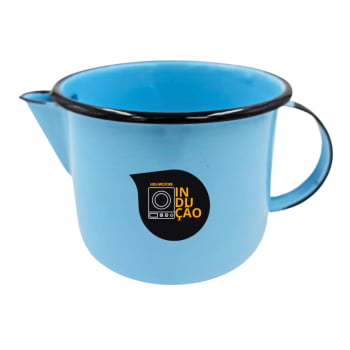 Caneca Leiteira Com Bico Esmaltada Indução 1L Original Ewel