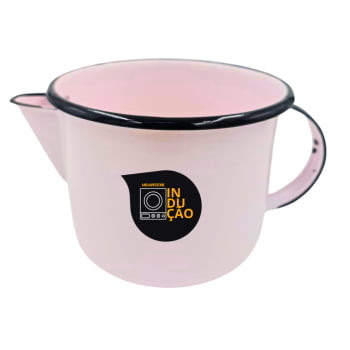 Caneca Leiteira Com Bico Esmaltada Indução 1L Original Ewel