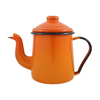 Cafeteira Bule Esmaltado Agata Indução 1100ML Com Bico Original Ewel