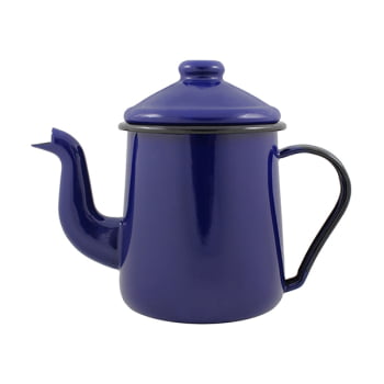 Cafeteira Bule Esmaltado Agata Indução 1100ML Com Bico Original Ewel
