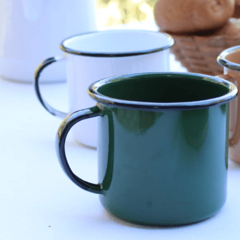 Caneca Esmaltada Unitária Agata 160ml Indução N6 Café Original Ewel