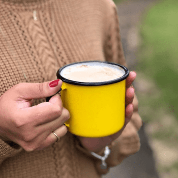 Caneca Esmaltada Unitária  Agata 370ml Indução N8 Café Original Ewel