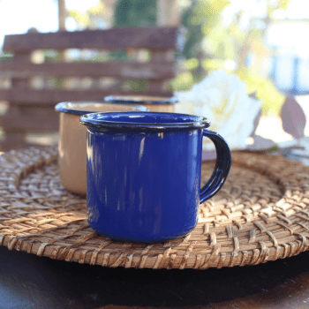 Caneca Esmaltada Unitária  Agata 370ml Indução N8 Café Original Ewel