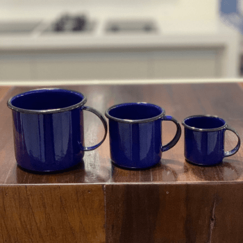 Caneca Esmaltada Unitária  Agata 370ml Indução N8 Café Original Ewel