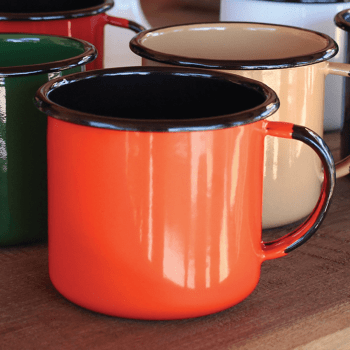 Caneca Esmaltada Unitária  Agata 370ml Indução N8 Café Original Ewel