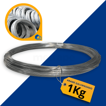 Arame liso galvanizado bwg 18 -  fiio 1.24MM 1kg