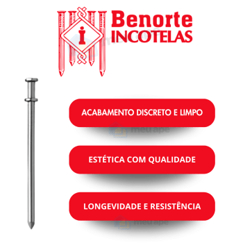 Prego Com Cabeça Dupla 17x27 1kg Aço Polido Benorte 