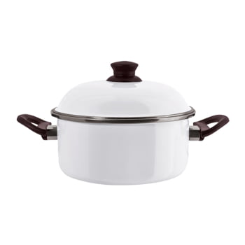 Panela De Indução Caçarola Agata Esmaltada N22 2,7L Original Ewel