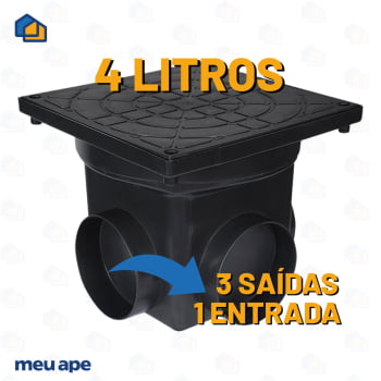 Caixa de Passagem Inspeção P/ Elétrica/Esgoto/Gordura C/ Tampa
