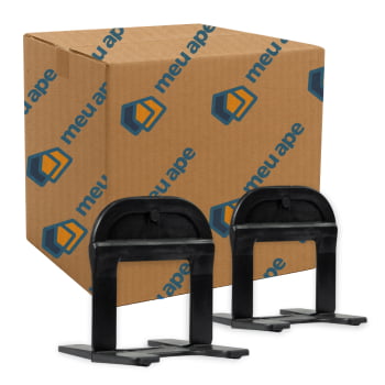 Kit 500 Nivelador Espaçador de Piso Porcelanato Smart Largo + 50 Cunhas Revestimento Cerâmico Black