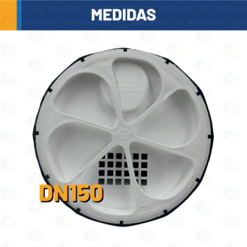 Ralo Antiespuma Inseto Mau Odor Caixa Sinfonada Tigre DN150