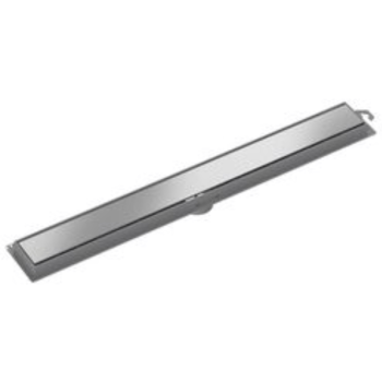 Ralo Oculto Linear Retangular Cinza Flat Grelha Inox Com Tampa Tigre 70cm