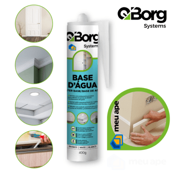 Pu 40 Tubo Selante a Base D'agua Uso Profissional Extra Forte Qborg 400g