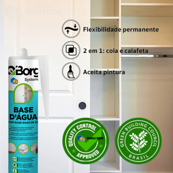 Pu 40 Tubo Selante a Base D'agua Uso Profissional Extra Forte Qborg 400g