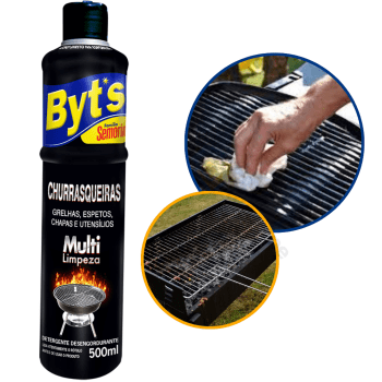 Detergente Limpador Desengordurante Inox Alumínio Air Fryer Grelha Fogão Forno Semorin 500ml