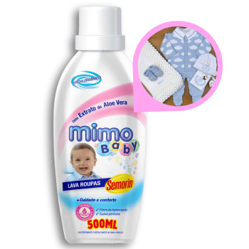 Lava Roupas Sabão Líquido Baby Semorin 500ml 