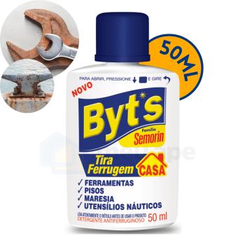 Tira Ferrugem Detergente Antiferruginoso Tecido Roupa Ferramentas Piso Maresia Semorin 50ml