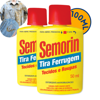 Tira Ferrugem Detergente Antiferruginoso Tecido Roupa Ferramentas Pisos Maresia Semorin  Byt's 100ml