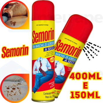 Tira Manchas De Gordura a Seco Spray Roupas Carpetes Estofado Semorin