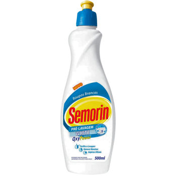Tira Manchas Detergente Pré-Lavagem Removedor de Manchas Semorin 1 Litro