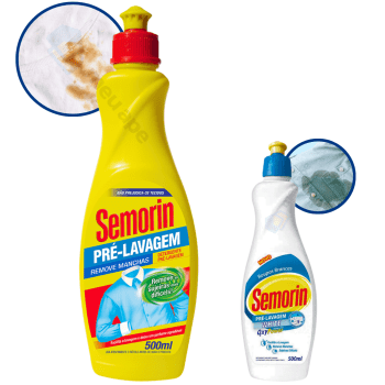 Tira Manchas Detergente Pré-Lavagem Removedor de Manchas Semorin 500ml