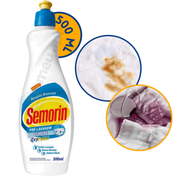 Tira Manchas Detergente Pré-Lavagem Removedor de Manchas Semorin 500ml
