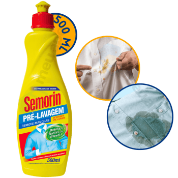 Tira Manchas Detergente Pré-Lavagem Removedor de Manchas Semorin 500ml
