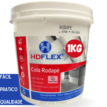 Cola Para Rodapé De Poliestireno/MDF/EPS 1KG A Base de Água Siliconada