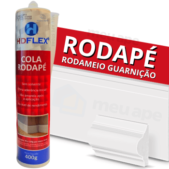Cola Para Rodapé De Poliestireno/MDF/EPS 420g A Base de Água Siliconada