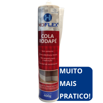 Cola Para Rodapé De Poliestireno/MDF/EPS 420g A Base de Água Siliconada