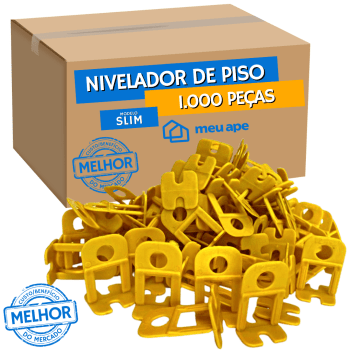 Kit 1.000 Nivelador de Piso e Porcelanato+200 Cunhas+Espuma