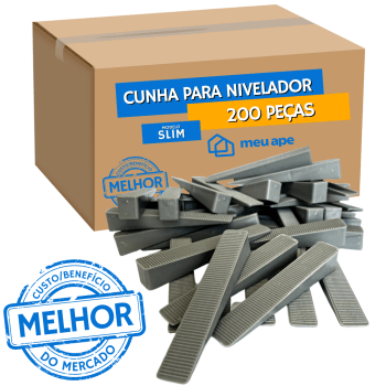 Kit 1.000 Nivelador de Piso e Porcelanato+200 Cunhas+Espuma