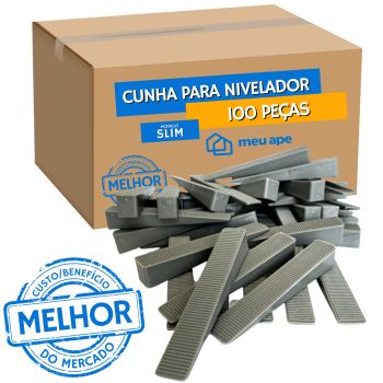 Kit 600 Nivelador de Piso e Porcelanato+100 Cunhas+Espuma