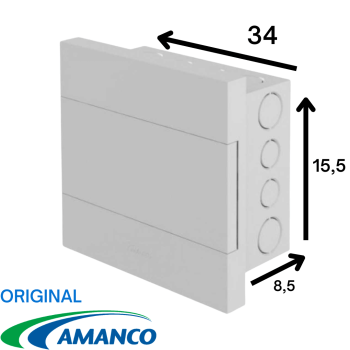 Quadro De Distribuição Residencial 12 Diju Amanco Sobrepor