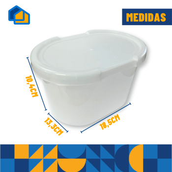 Kit 5 Potes Sorvete Açaí Sorbet C/ Tampa Plástico Cores Sorveteria Retangular Oval 1/1,5/2 Litros