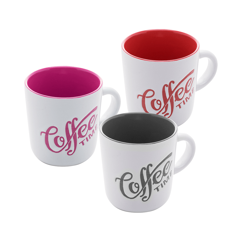 CANECA DE PORCELANA COFFEE TIME COR SORTIDA 180ml